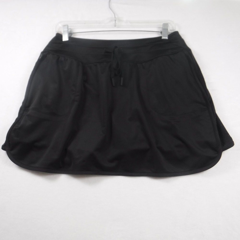 Love & Sports Womens Black Active Skort Size L 12-14 Athletic Tennis‎ Golf Skirt
